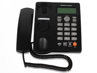 申瓯HCD999(2)TSD话机   DTMF/FSK双制式兼容；50组8位来电、15组8位去电可查询； 预拨号及消号、回拨功能；铃声选择、铃声音量调节； 防盗、免打扰功能；实时显示及通话时间自动计时； 收线时间选置；