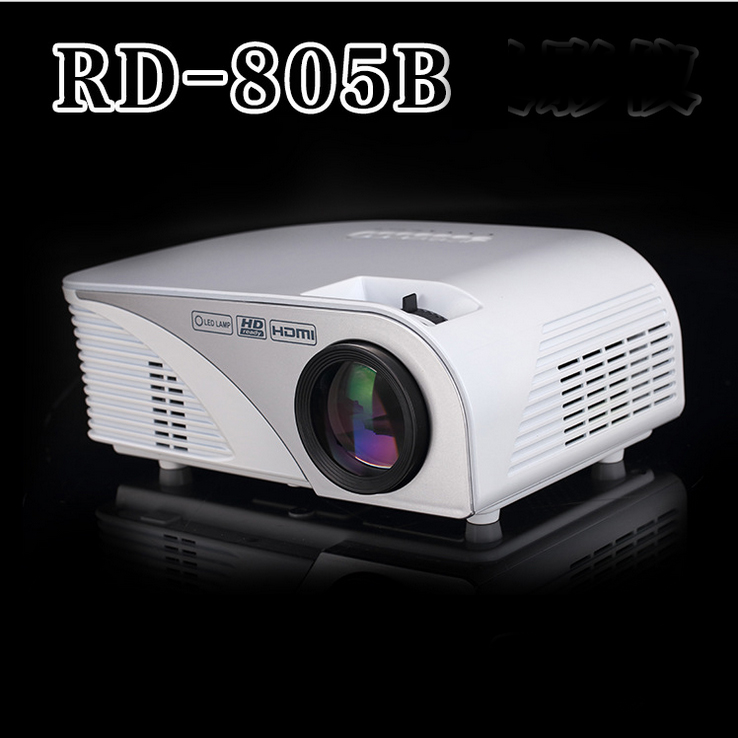 RD-805B LED家用娱乐高清 微型便携式投影机 100寸大屏 便携小巧 接口丰富