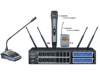 杰森 K802 一拖八無線會議話筒  1八通道；2.740MHz-790MHz；3.200 頻點可調；4.PLL 鎖相環技術