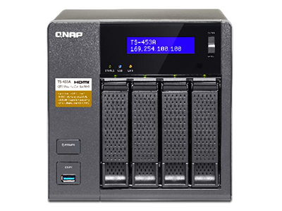 威联通QNAP TS-453A 4G 8GNAS网络存储器四核CPU双HDMI私有云存储