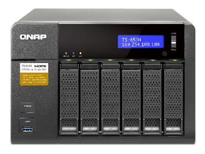 威联通QNAP TS-653A 4G 支持实时影音转档的高效能双核心 NAS