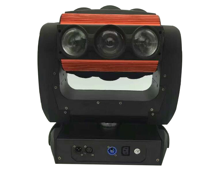 帕灯 FH-90H 9头幻
影无极摇头.,    输入电压：AC90V-240V                                  用电功率：120W)                                         LED光源：9*10W进口科瑞四合一灯珠 
光源寿命：100000小时                    
DMX通道：10CH/41CH    
控制模式：DMX512/声控/自走/主从                        光束颜色：红绿蓝白 