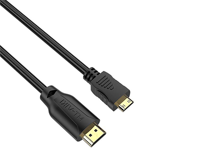 HDMI转mini  HDMI    OD:6.0  19C+1，线芯30#*30#纯铜，黑色 支持4K*2K，96编铝镁网编，铝锡箔，镀真金头。
