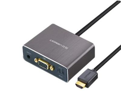 40282    ”HDMI to VGA+5.1光纤+3.5音频 转换器                               分辨率：1920*1080
彩盒包装”






