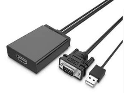 MM106    ”VGA+USB 转HDMI 转换器
USB线供电与音频解码输入                    分辨率：1920*1080
彩盒包装”







