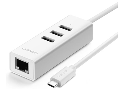 20792    Type C转百兆网卡+3口USB HUB转换器                  AX88772A芯片                        彩盒包装






