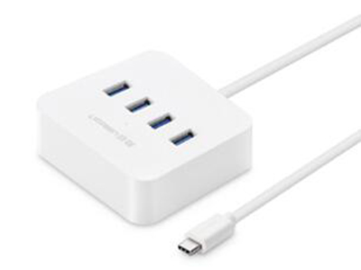 30316    USB 3.0 Type C 转 USB 3.0      4口 HUB  磨砂白   高级ABS塑料 彩盒包装







