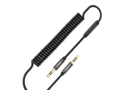 AV129    3.5mm AUX线控 弹簧音频线      彩盒包装







