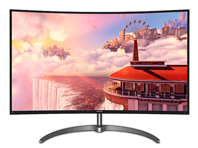 飞利浦 328e8fjsb 31.5英寸曲面显示器