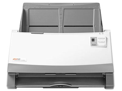 精益SmartOffice PS406    ”USB2.0接口，扫描速度高达每分钟：40ppm/80ipm
100张大容量进纸器
40g超薄纸张轻松出入
可横放扫描带孔票据及报表
行业领先OCR应用程序，可直接输出
自动裁剪和纠偏”
