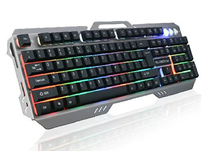 森松尼 S-K4  金属面板  彩虹背光键盘