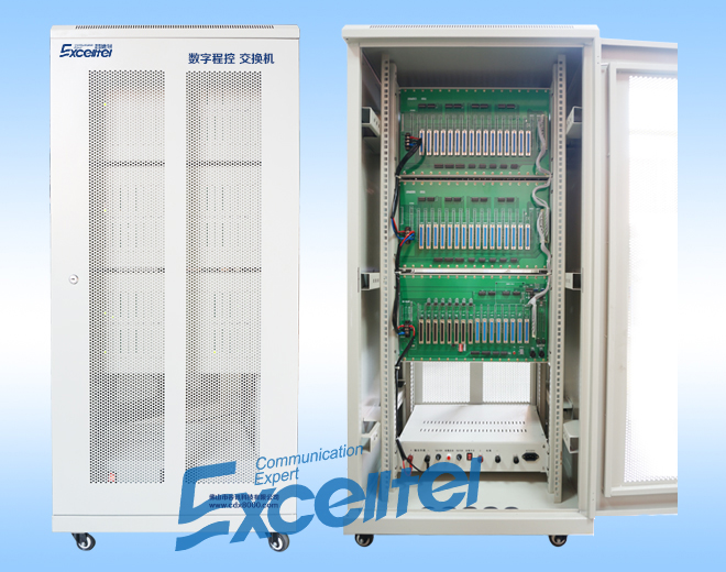 D256B系列數字程控交換機，最大擴展128外線+1024分機或4E1+1024分機