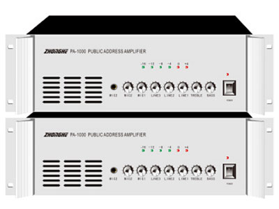 广州LWX劳斯  USB-MP800 6分区炫黑铝制拉丝面板 3U 800W ◆输出形式:定阻4~16Ω；定压:70V/100V(120V)
◆2路话筒3路线路输入,其中优先话筒1带默音强插功能，便于紧急广播
◆带屏显、FM调频广播
◆高低音调节，幅度高达±20dB
◆备有监听输出，也可扩展另一台功放
◆六单位LED电平指示
◆带有提示音及警笛音，有可靠的短路、过载保护装置
◆体积:=480*370*88（mm3）
