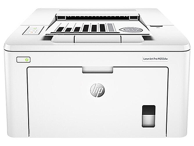 惠普 m203dw黑白激光打印机   单色激光打印机 1200*1200分辨率 a4幅面 一分钟28页 月负荷20000页  256mb内存  自带网口 usb接口