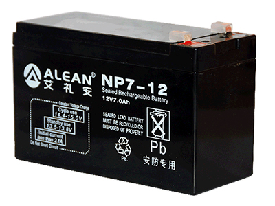 艾礼安 报警主机专用 电池容量：12V/7A小时 重量：2.45KG 尺寸：150*65*100mm
