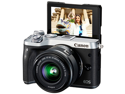 佳能 微单 EOS M6 （15-45镜头银色套机）（2420万像素 触控翻转LCD 全像素双核对焦）