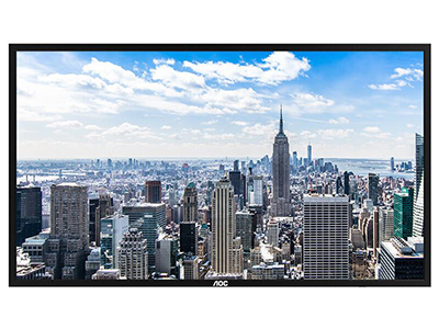 AOC 75U1 75英寸 4K超清 广视角 会议教育培训 大数据显示屏 商用电视广告机