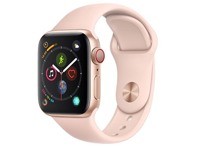 苹果Apple Watch Series 4智能手表 GPS+蜂窝款 40/44毫米金色铝金属表壳搭配粉砂色运动型表带