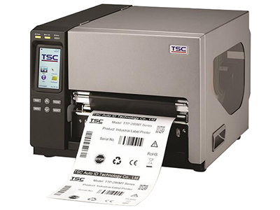 TSC TTP-286MT系列  4.3 吋彩色触控萤幕与6个面板操作按键
标准通讯介面：串列埠、并列埠、乙太网路列印伺服器、USB 2.0、USB host 
铝合金铸造机身搭配金属外壳与透明视窗
可使用的纸张宽度最大可达241.3毫米(9.5英吋)，于300 dpi高解析度下列印宽度可达219.5毫米(8.64英吋)
碳带容量600 公尺
记忆体：256 MB SDRAM、512 MB Flash
SD 卡记忆体扩充插槽(最大可扩充至32 GB)
203 DPI 解析度之列印速度为6 IPS、300 DPI 解析度之