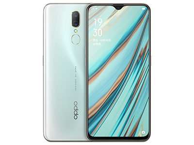 OPPO A9 冰玉白  主屏尺寸：6.53英寸
后置摄像头：双1600万像素
前置摄像头：1600万像素
电池容量：4020mAh
电池类型：不可拆卸式电池