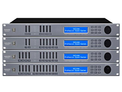 DAPⅡ系列音頻處理器  采用96KHz采樣處理的音頻處理器，32-bit 高精度DSP處理器，及高性能24-bit A/D及D/A轉換器，高音質保證；
有2進4出、2進6出、4進6出、4進8出多種型號選擇，可靈活組合各類型音頻系統；
每路輸入均設有31段圖示均衡GEQ+10段PEQ,輸出設有10段PEQ；
每路輸入通道均設有增益、相位、延時、靜音的功能及每路輸出通道均設有增益、相位、分頻、壓限、靜音、延時的功能