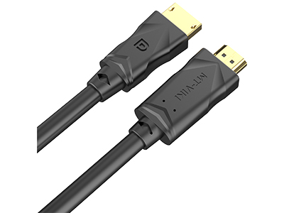 DP/DP、DP/HDMI、Mini DP/HDMI  19C+1 , 线芯30#*30#镀锡无氧铜，支持4K*2K ,96编织网。OD6.0,  TPE环保胶皮。镀真金头