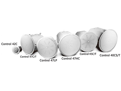 Control 40系列揚聲器  為嚴苛的專業應用而設計;三軸型號及超緊湊衛星揚聲器和天花板嵌入式超低揚聲器;適合在現場使用的一體式后蓋。