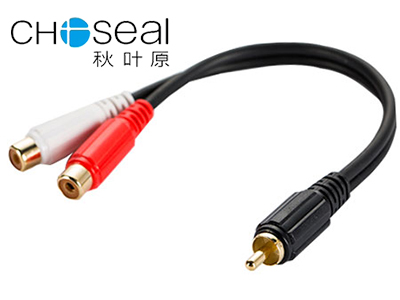 秋叶原 音频线黑色0.2米 Q381T0D2