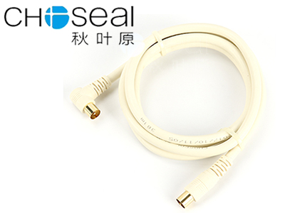 秋叶原 电视射频线白色1米 Q325T1