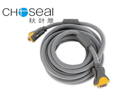秋叶原 VGA(3+4)线(公-母)灰色1.8米 Q525T1D8