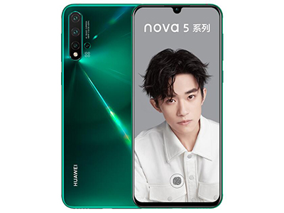 华为 nova 5 Pro 绮境森林  CPU：海思 麒麟 980
屏幕：6.39英寸
分辨率：2340x1080像素
后置：4800万像素超清镜头+1600万像素超广角镜头+200万像素微距镜头+200万像素景深镜头
前置：3200万像素
内存：8GB
电池：3500mAh