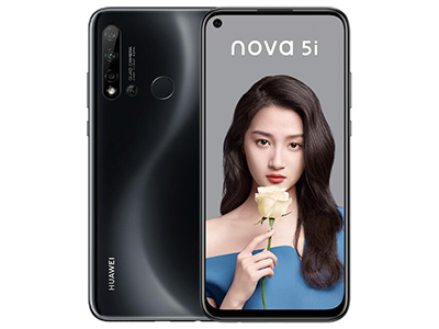 华为 nova 5i 幻夜黑  CPU：海思 麒麟 710
后置：2400万像素+800万像素+200万像素+200万像素TOF镜头
前置：2400万像素
内存：6GB
电池：4000mAh
屏幕：6.4英寸
分辨率：2310x1080像素