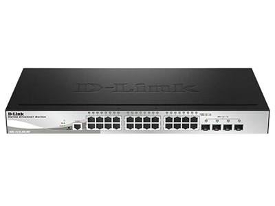 D-Link DGS-1510-28L/ME  24个千兆电口+4个千兆SFP光口，运营级网管型交换机，支持路由，DHCP服务器，铁壳，19英寸宽