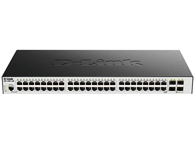 D-Link DGS-3000-52X  48个千兆电口 + 4个万兆光口，管理型交换机，支持DHCP服务器，机架式