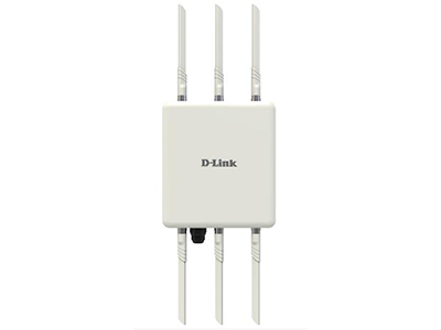 D-Link DI-900WO  企业级室外无线接入点，压铸铝合金外壳，工业级外观设计，IP67 防护等级，端口2KV防雷，可外接避雷器，最高支持6KV防雷，1个10/100/1000Mbps(RJ45),可支持胖/瘦AP两种工作模式,支持无线AP、WDS 网桥、中继等多种部署模式，支持802.11ac协议,支持802.11a/n/ac和802.11b/g/n同时工作,无线速率1750Mbps，5GHz支持1300Mbps,2.4GHz支持450Mbps,外置6根可拆卸天线,支持802.3at标准POE供电；