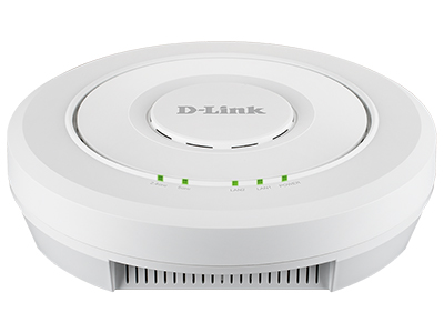 D-Link DWL-6620APS  企业型室内智天线无线接入点，并发双频，内置智能天线天线，支持802.11a/b/g/n/AC Wave 2，吸顶式设计，2个千兆电口，1个console口，采用MU-MIMO等技术，最高可提供1267Mbps的无线数据传输速率（5GHz支持867Mbps,2.4GHz支持400Mbps），支持802.3at标准POE或DC供电；