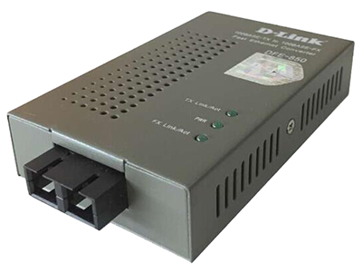 D-Link DFE-850  1口100Base-TX 至 100Base-FX百兆以太网光纤转换器，简易版,多模, SC接口, ≤2km，波长850nm