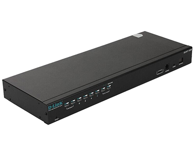 D-Link DCAT-1008  8口CAT5类KVM主机,RS232接口，使用5类（或以上）线缆连接服务器连接模块连接PS/2或USB接口服务器