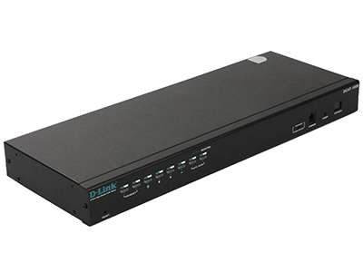 D-Link DCAT-1016  16口CAT5类KVM主机,RS232接口，使用5类（或以上）线缆连接服务器连接模块连接PS/2或USB接口服务器