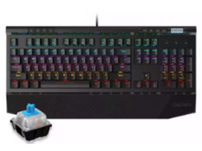 达尔优EK812(USB)机械键盘 (黑色青轴)