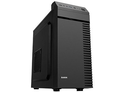 先马SAMA 商英(黑) 商用机箱  USB3.0,兼容三个SSD硬盘,便捷提手,M-ATX轻巧机箱