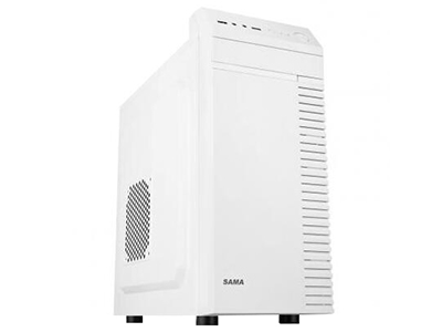 先马SAMA 商英(白) 商用机箱  USB3.0,兼容三个SSD硬盘,便捷提手,M-ATX轻巧机箱