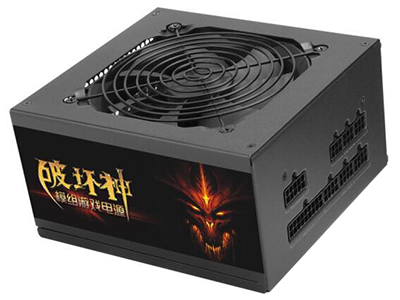 先马SAMA 破坏神600M 额定450W电源  全模组/宽幅/双显卡接头/单路+12V/背线/强大12V输出功率/电脑电源