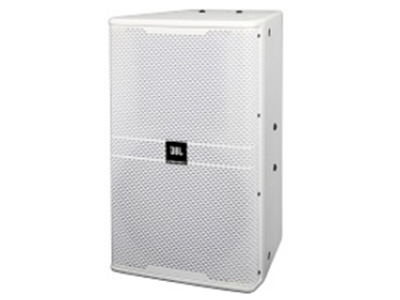JBL KP4012-WH 12寸专业娱乐音响（白色） 主要特点:12英寸高效能的低音单元1.5英寸环形聚乙烯振膜压缩高音单元箱体采用15 mm桦木夹板制作，表面经黑色耐磨喷漆处理70 x 100 覆盖角设计，具有均匀且平滑的轴向和...