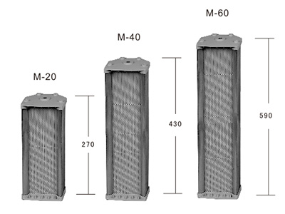贝卡  M系列 小型全天候铝合金音柱
