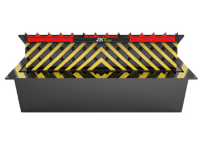 中控  路障機-ZK-RB1000 路障機又名阻車器。按防護性能可分為雙面防撞路障機和單面防撞路障機。以電動液壓能為動力實現翻轉體的升降功能。其主要作用是為部隊、監獄、道路卡口、倉庫、碼頭等重點防范部門提供安全保障。防止未經允許的車輛強行闖入，具有很高的實用性、可靠性及安全性。整體結構分機座、翻轉體、液壓動力系統和電氣控制系統組成。