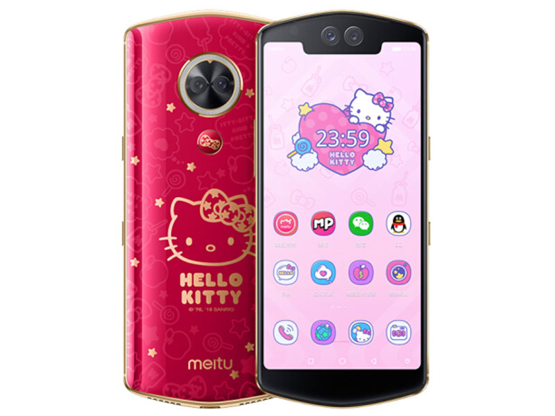 美图T9 HelloKitty限量版 4GB+128GB 骁龙 全身美型 拍照美颜手机 双卡双待 全网通