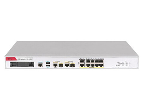 H3C F100-S-G3 防火墻 7GE+2Bypass+2Combo+1管理口；1硬盤擴展；帶機量600；單電源，自帶100條SSL VPN促銷