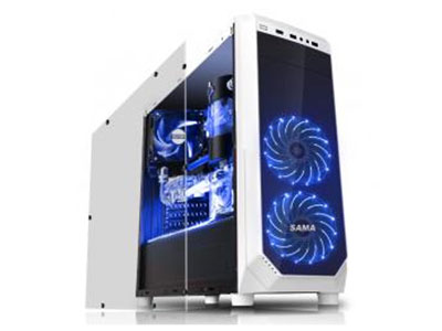 先马SAMA 自由者(水冷版黑)精品游戏机箱(USB3.0,兼容415mm长显卡和163mm高散热器
