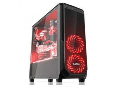 先马SAMA 自由者(水冷版黑)精品游戏机箱(USB3.0,兼容415mm长显卡和163mm高散热器